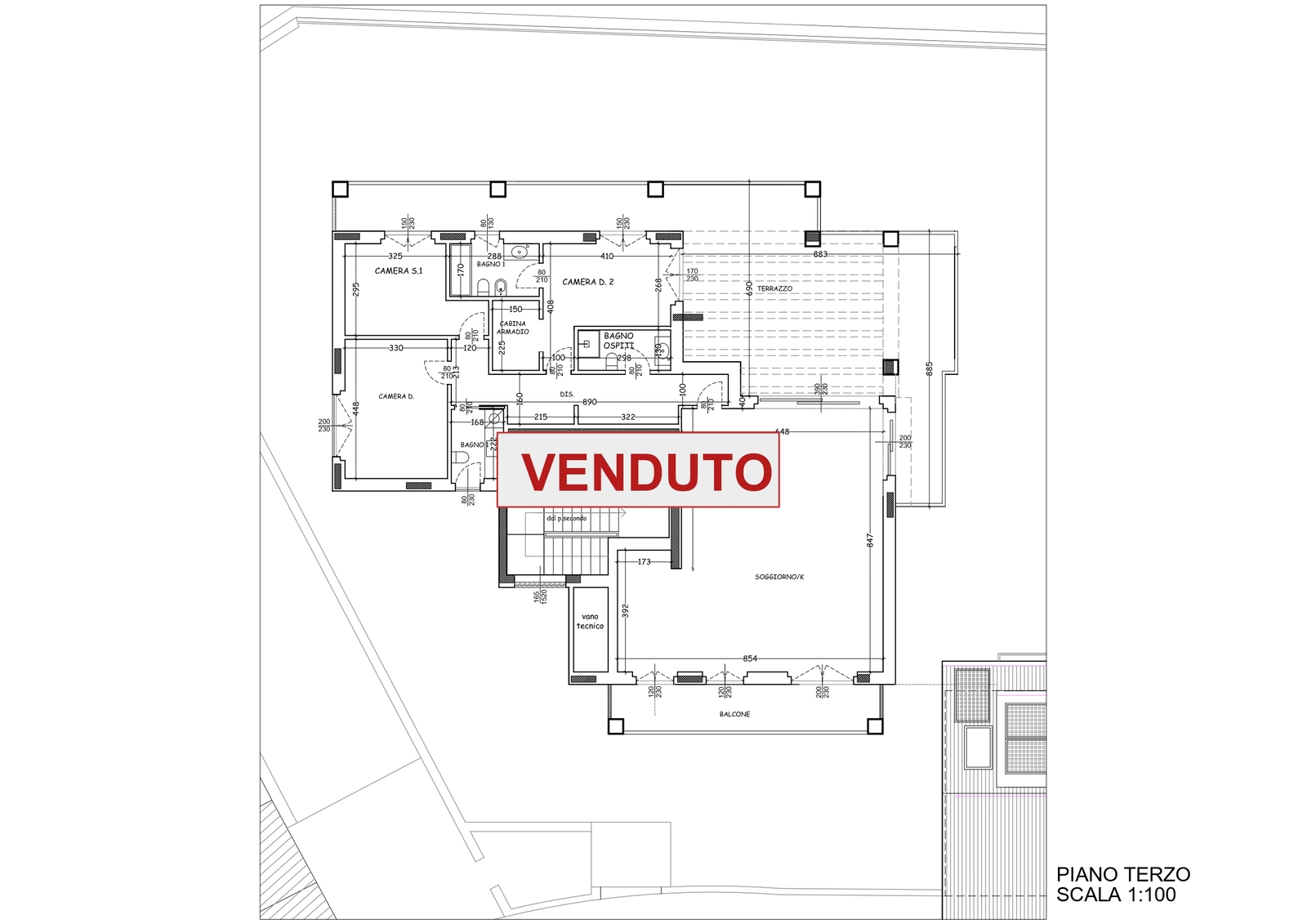 MONZA PIANO TERZO PAL.A
